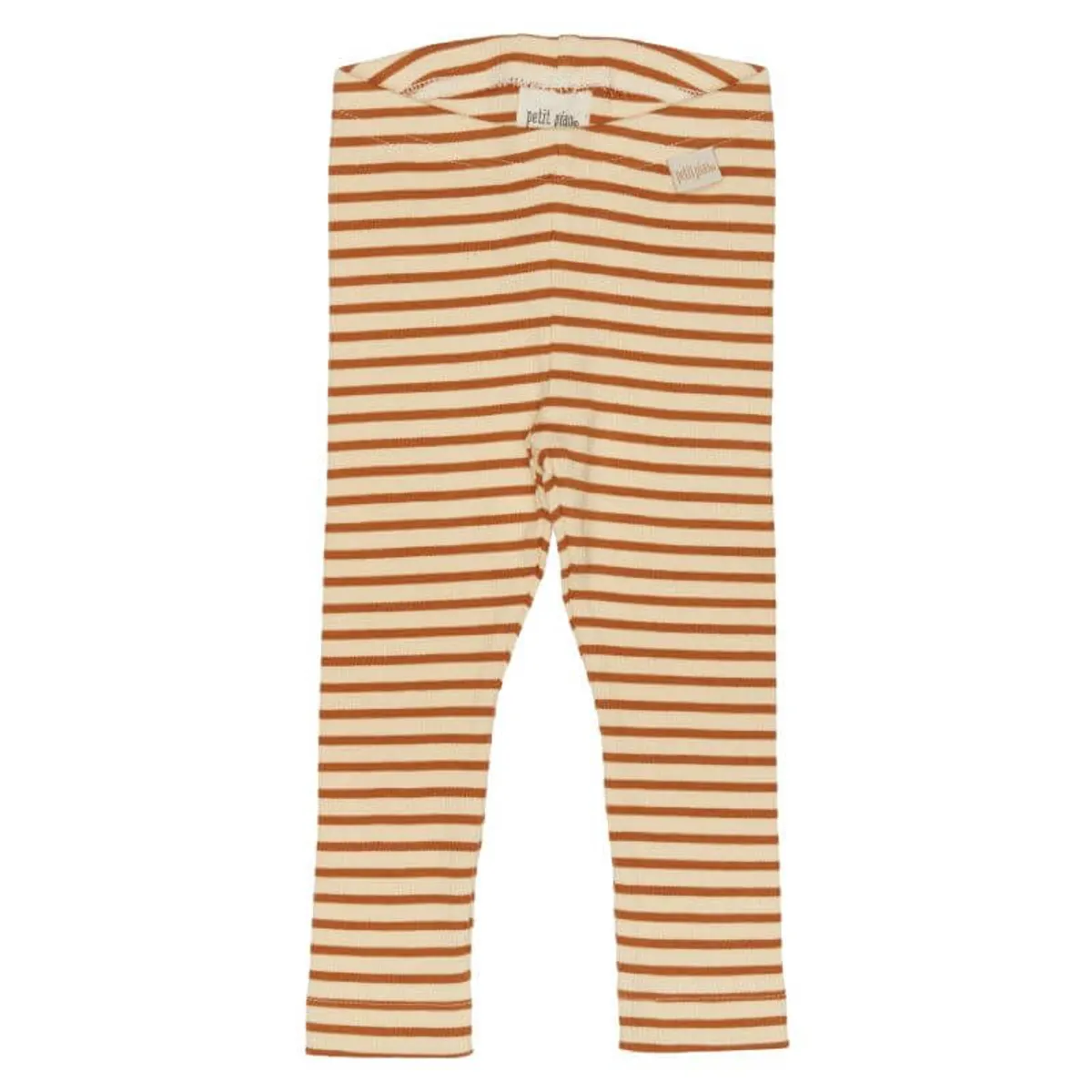 Petit Piao - Leggings Modal Striped - Curry/Cream - 62