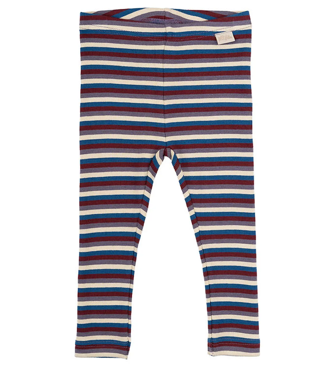 Petit Piao Leggings - Rib - Modal - Dark Cherry Multi Stripe