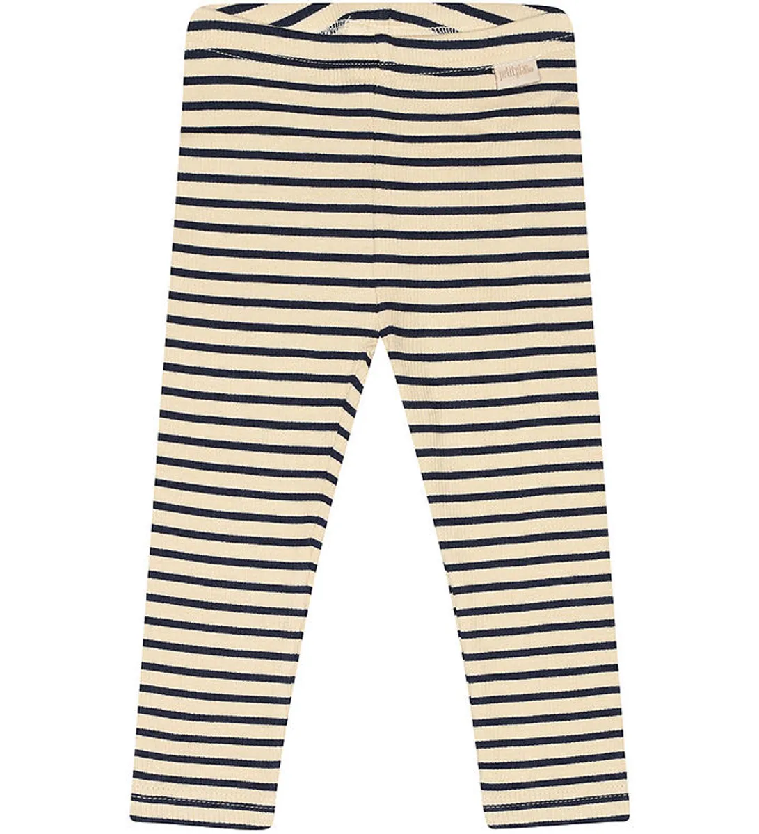 Petit Piao Leggings - Rib - Modal - Indigo Plum/dark Off White