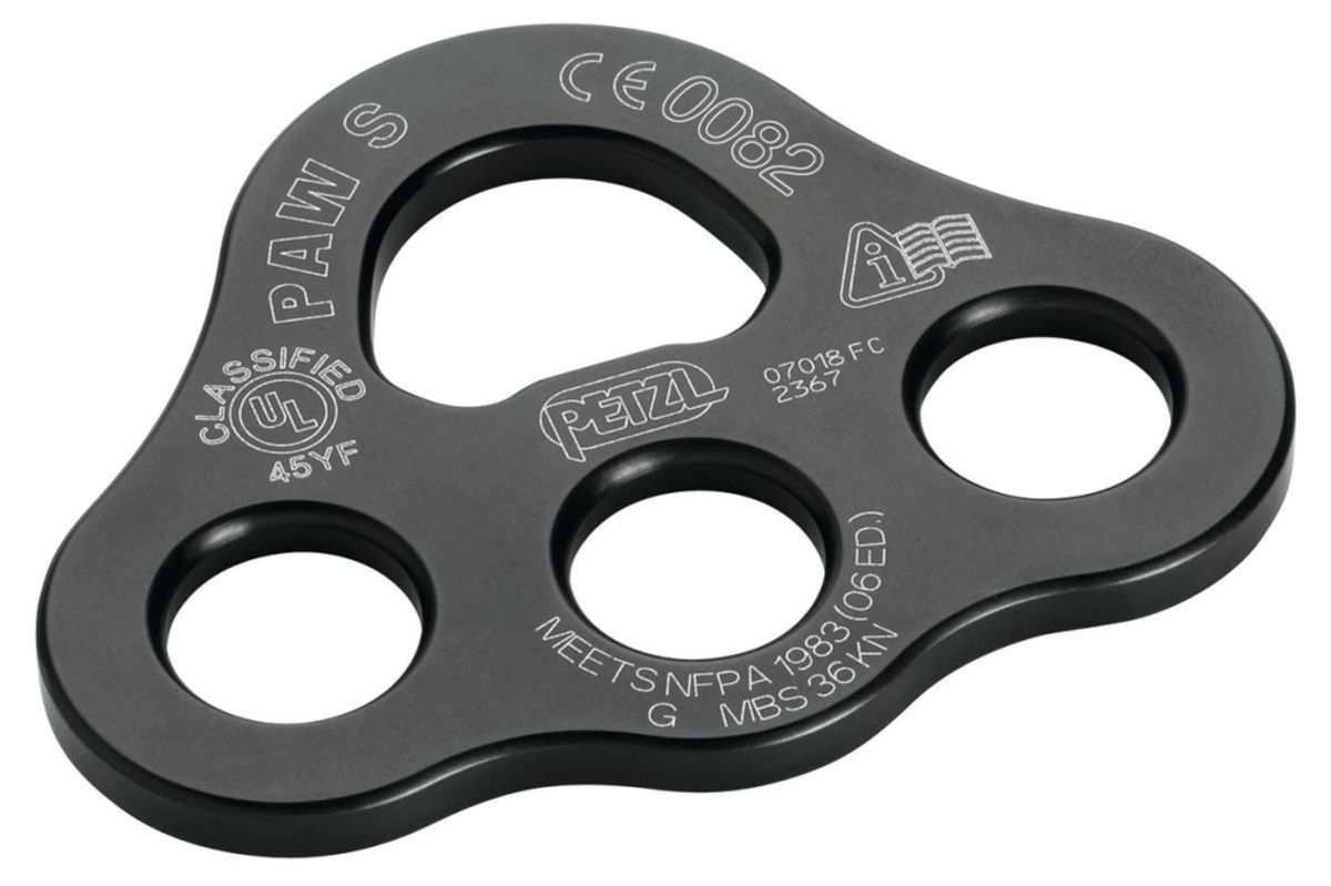 Petzl PAW Rigging Plate - Tactical - Black