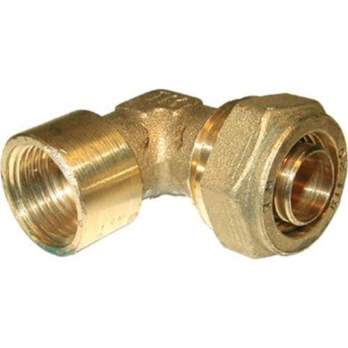 Pex vinkel med muffe 18 mm x 3/4"