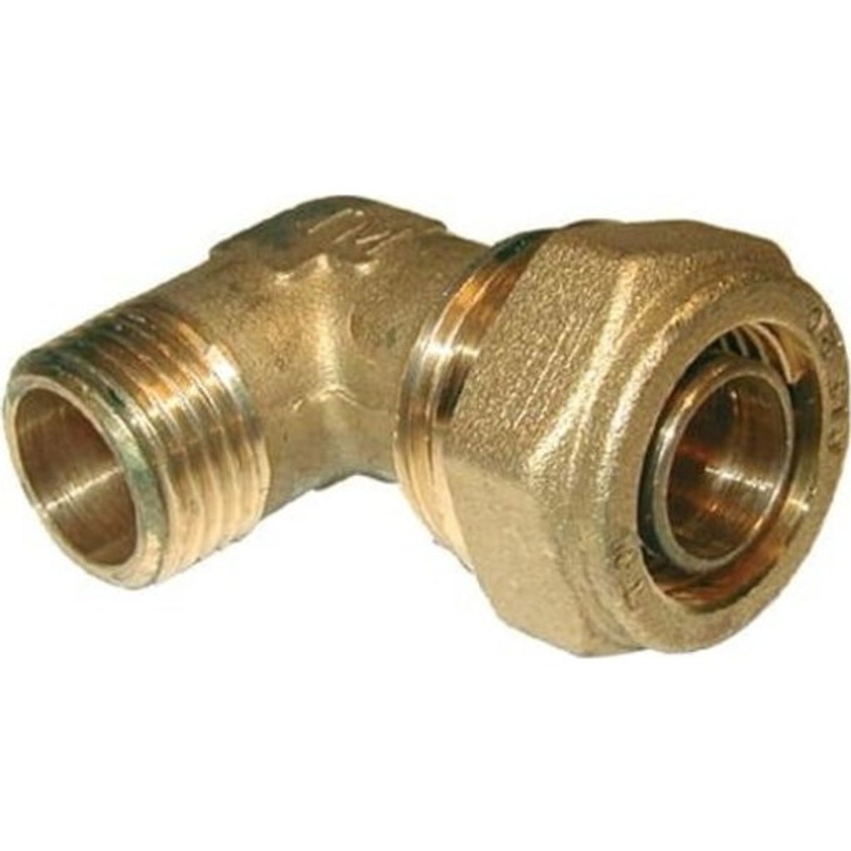 Pex vinkel med nippel 15 mm x 3/4"