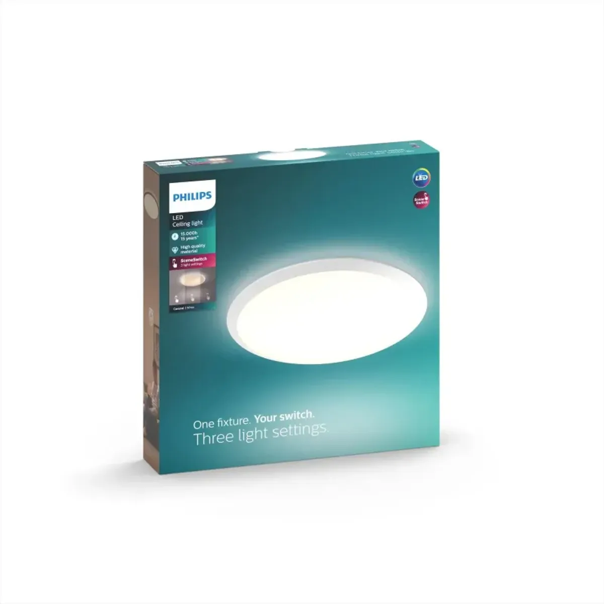 Philips CAVANAL 27K Loftlampe Hvid 1x18W 230 - 8718696169285