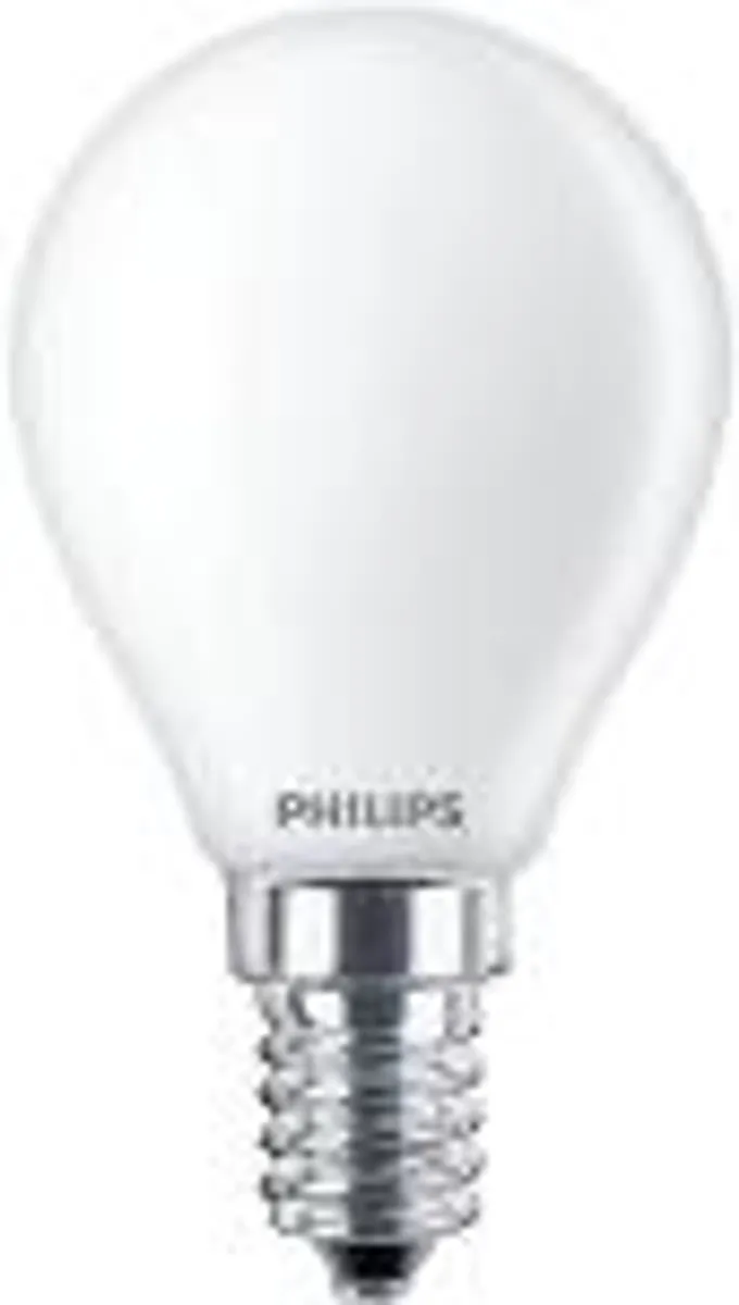 Philips corepro led krone 2,2w (25w) p45 e14 mat glas