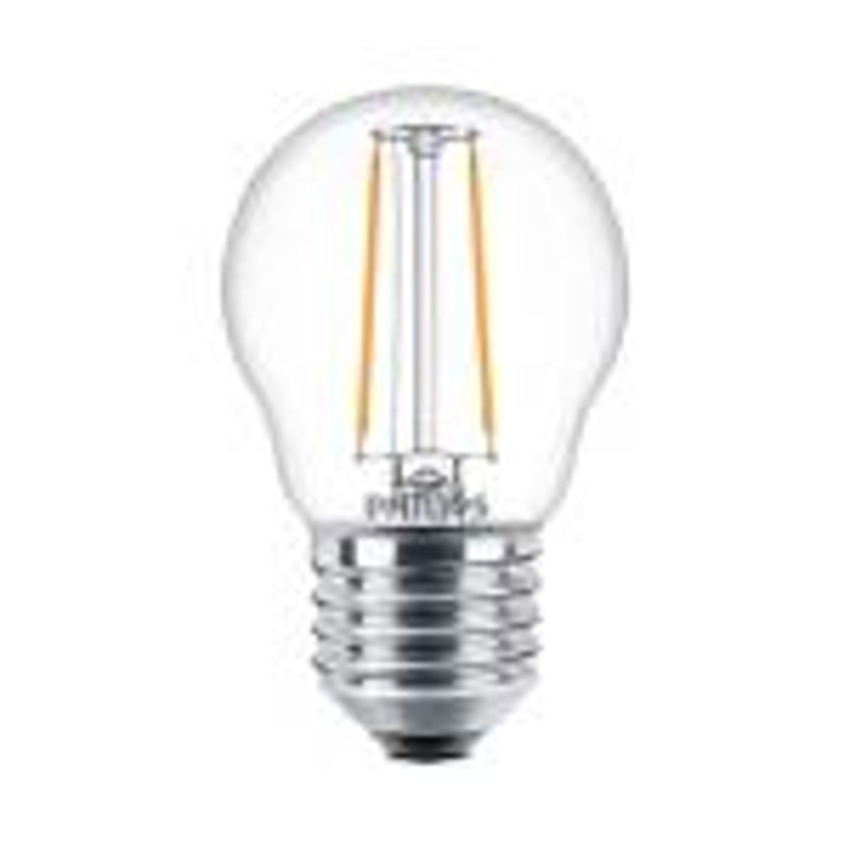 Philips corepro led krone 2w (25w) p45 e27 827 klar glas