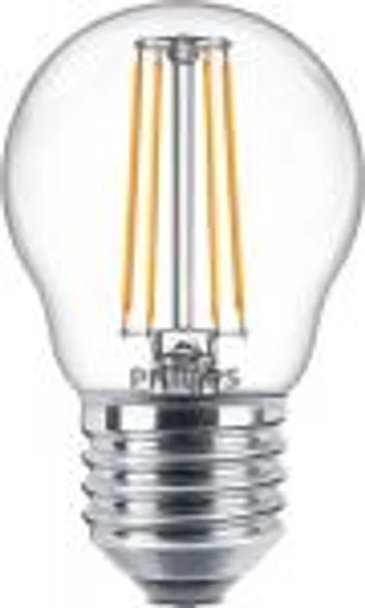 Philips corepro led krone 4,3w (40w) e27 827 p45 klar glas