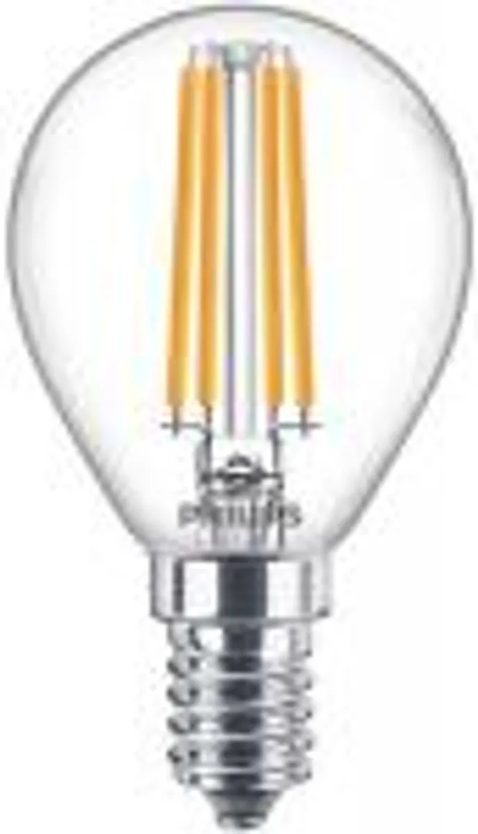 Philips corepro led krone 6,5w (60w) p45 e14 827 klar glas