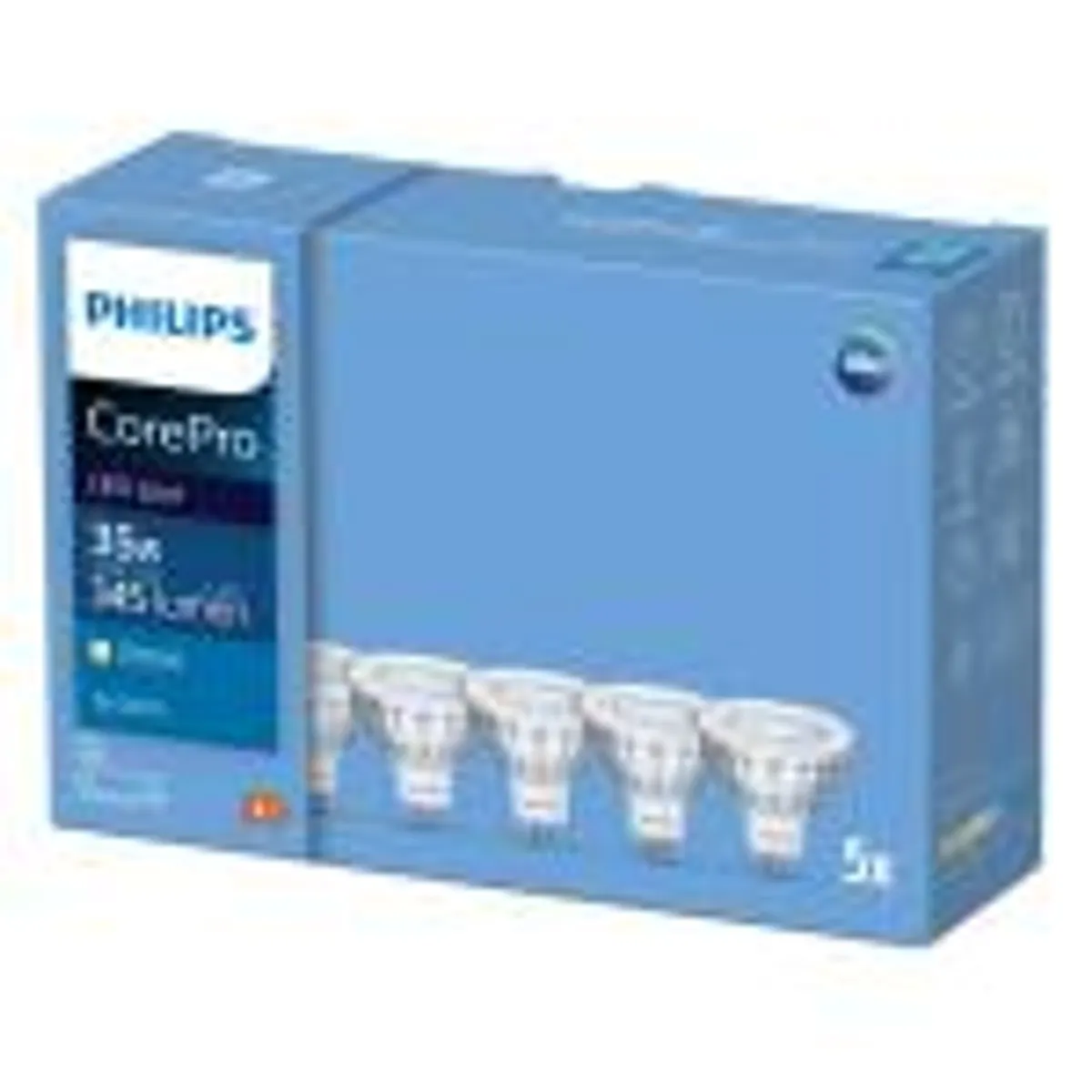 Philips corepro ledspot 4,4w (35w) mr16 827 36 ° 5-pak