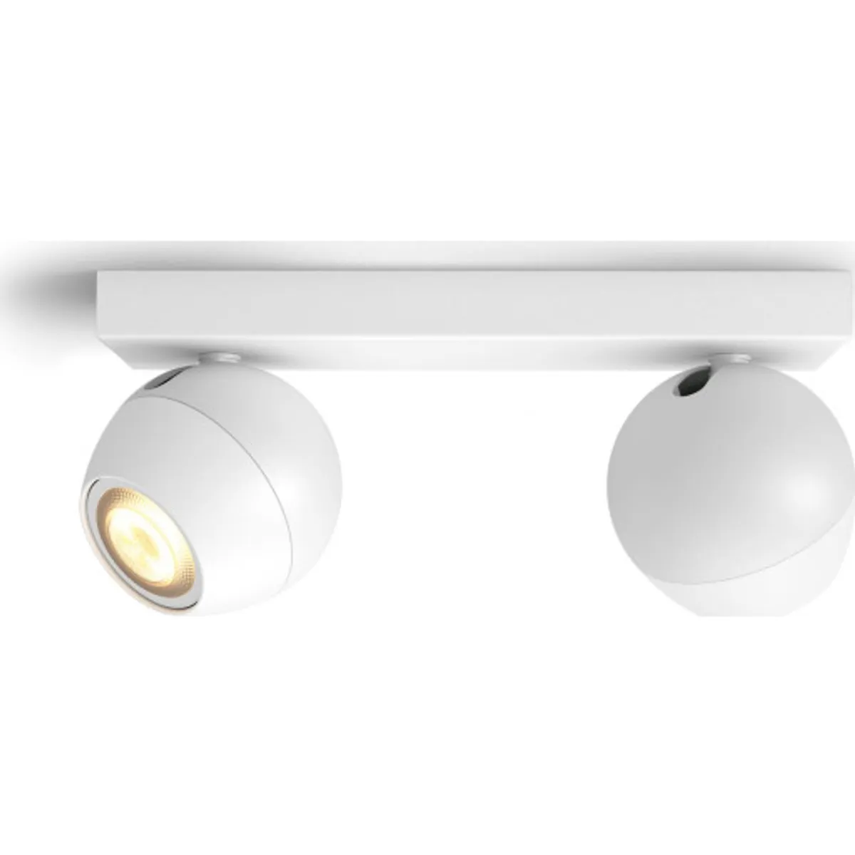 Philips Hue Buckram spotlampe, 2 spots, hvid