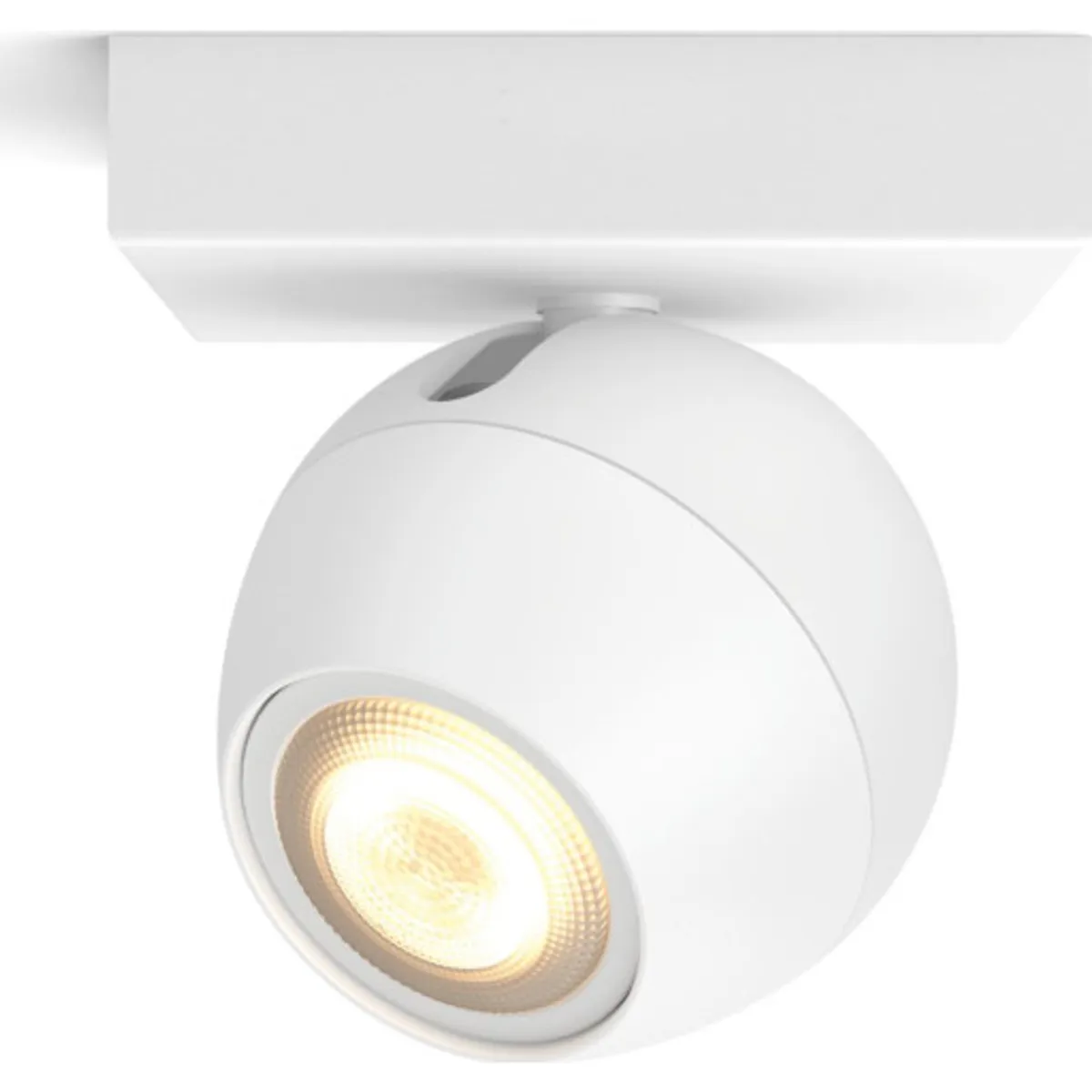 Philips Hue Buckram vægspot, hvid