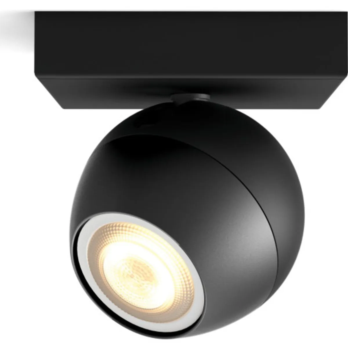 Philips Hue Buckram vægspot, sort