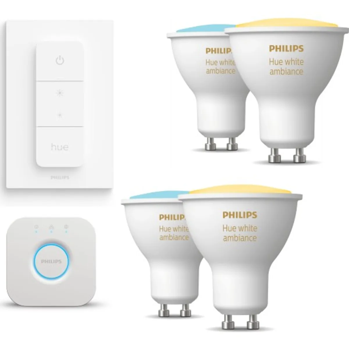 Philips Hue GU10 White Ambiance, startpakke