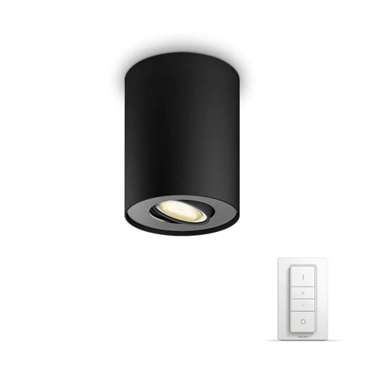 Philips Hue Pillar påbygningsspot, sort