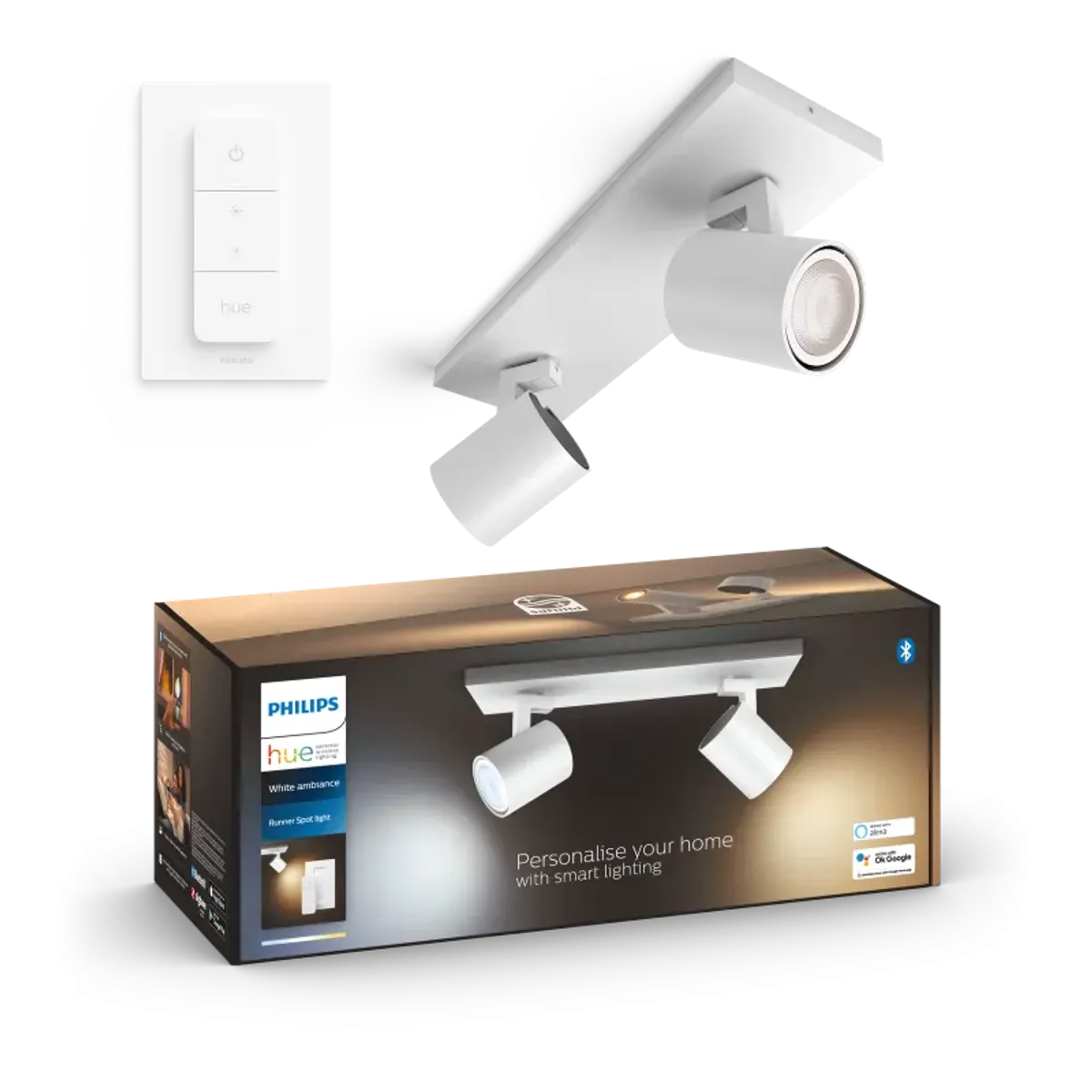 Philips Hue Runner Hue bar/tube Hvid 2x5W 230V - 929003045601