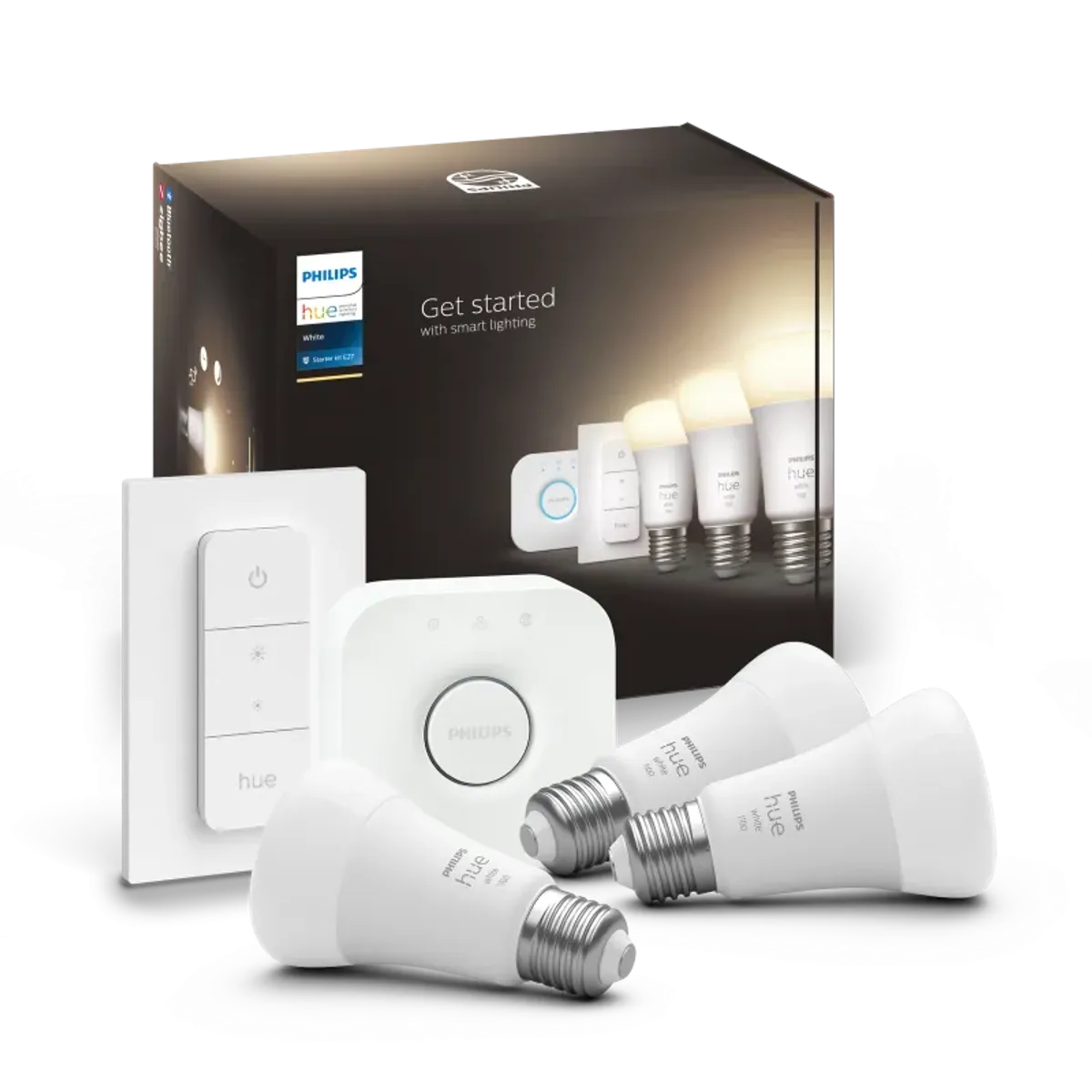 Philips Hue White 9.5W A60 E27 3set sw - 929002469204