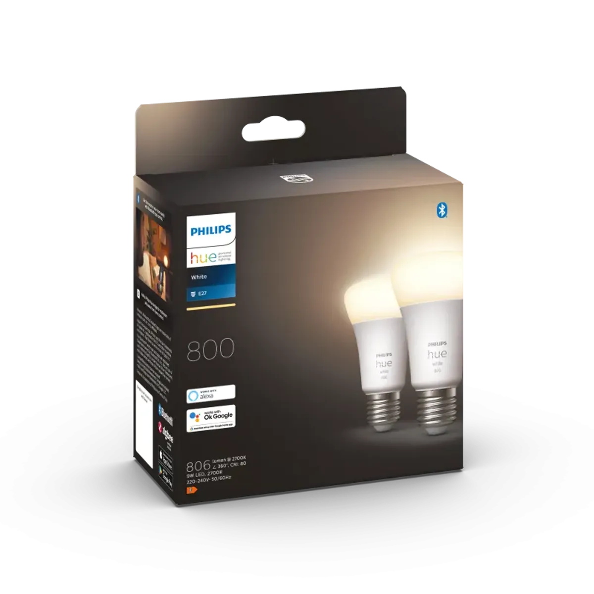 Philips Hue White 9W A60 E27 2P - 929001821623