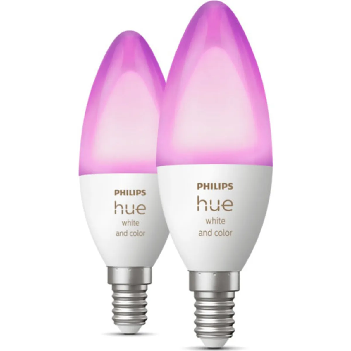 Philips Hue White Color Ambiance E14 kertepære, 2-pak