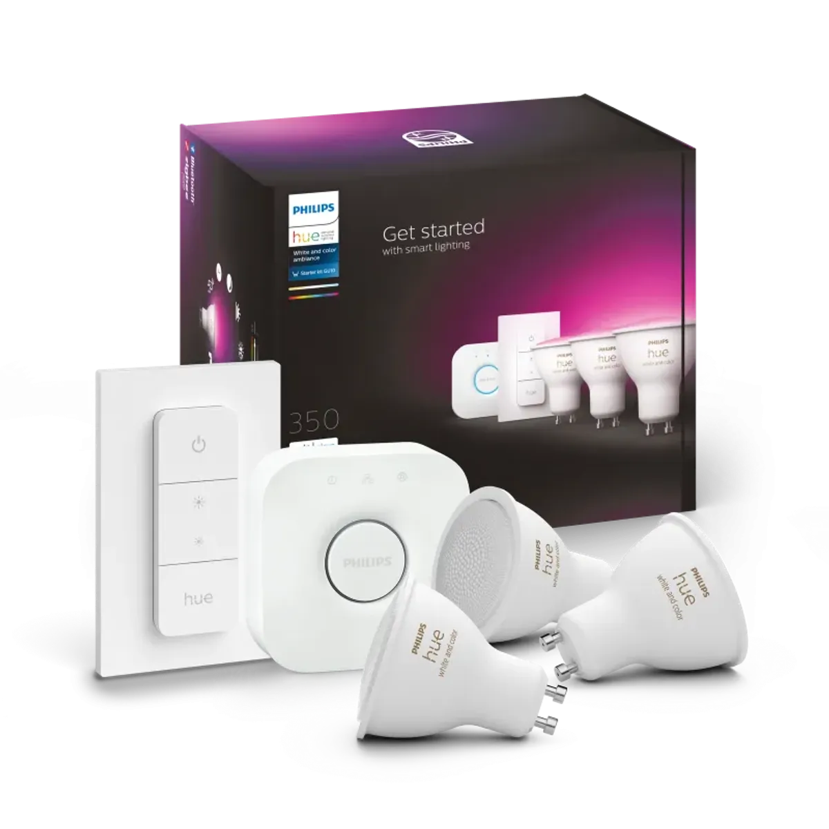 Philips Hue White Color Ambience 4.3W GU10 3set sw R - 929001953113