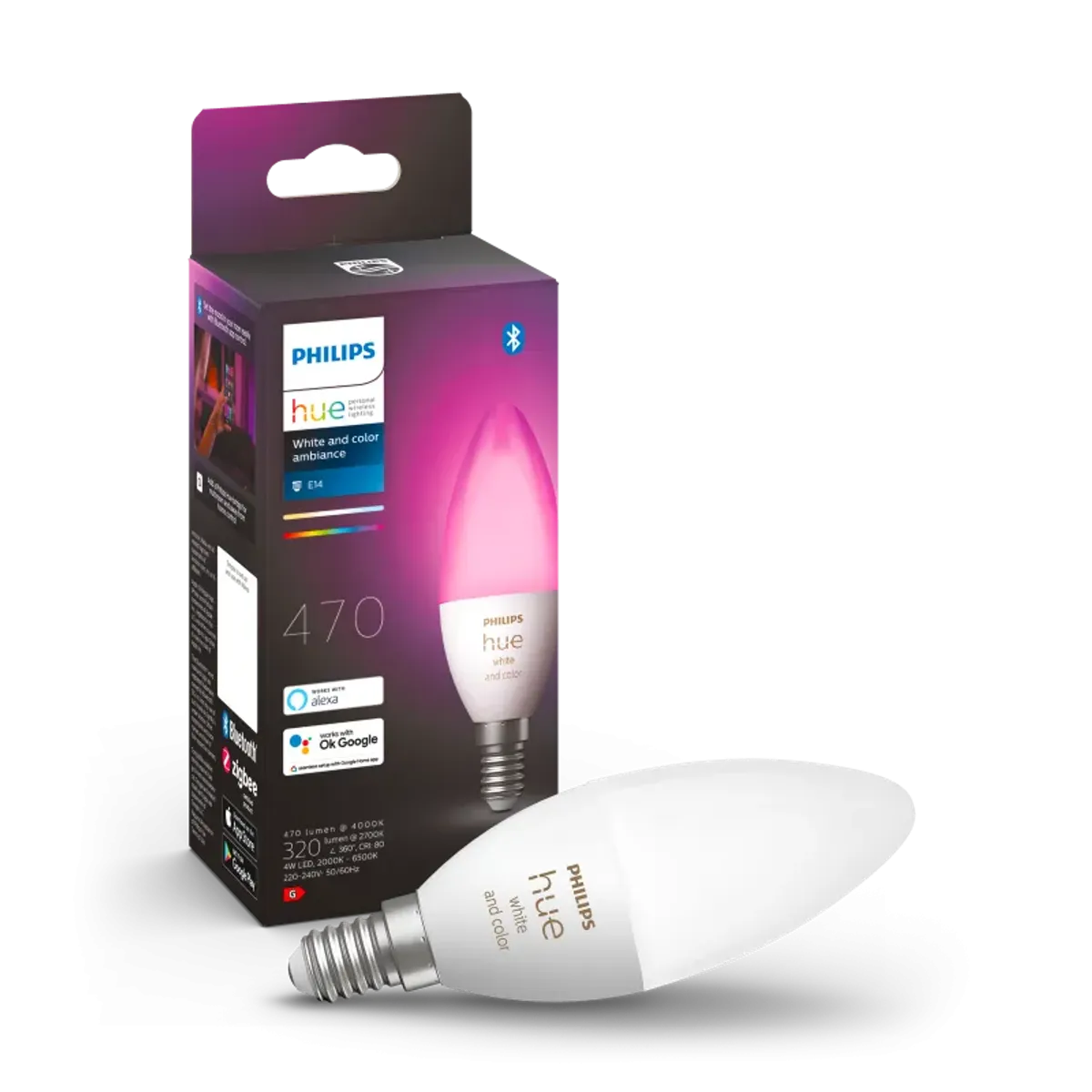 Philips Hue White Color Ambience 4W B39 E14 1p - 929002294204