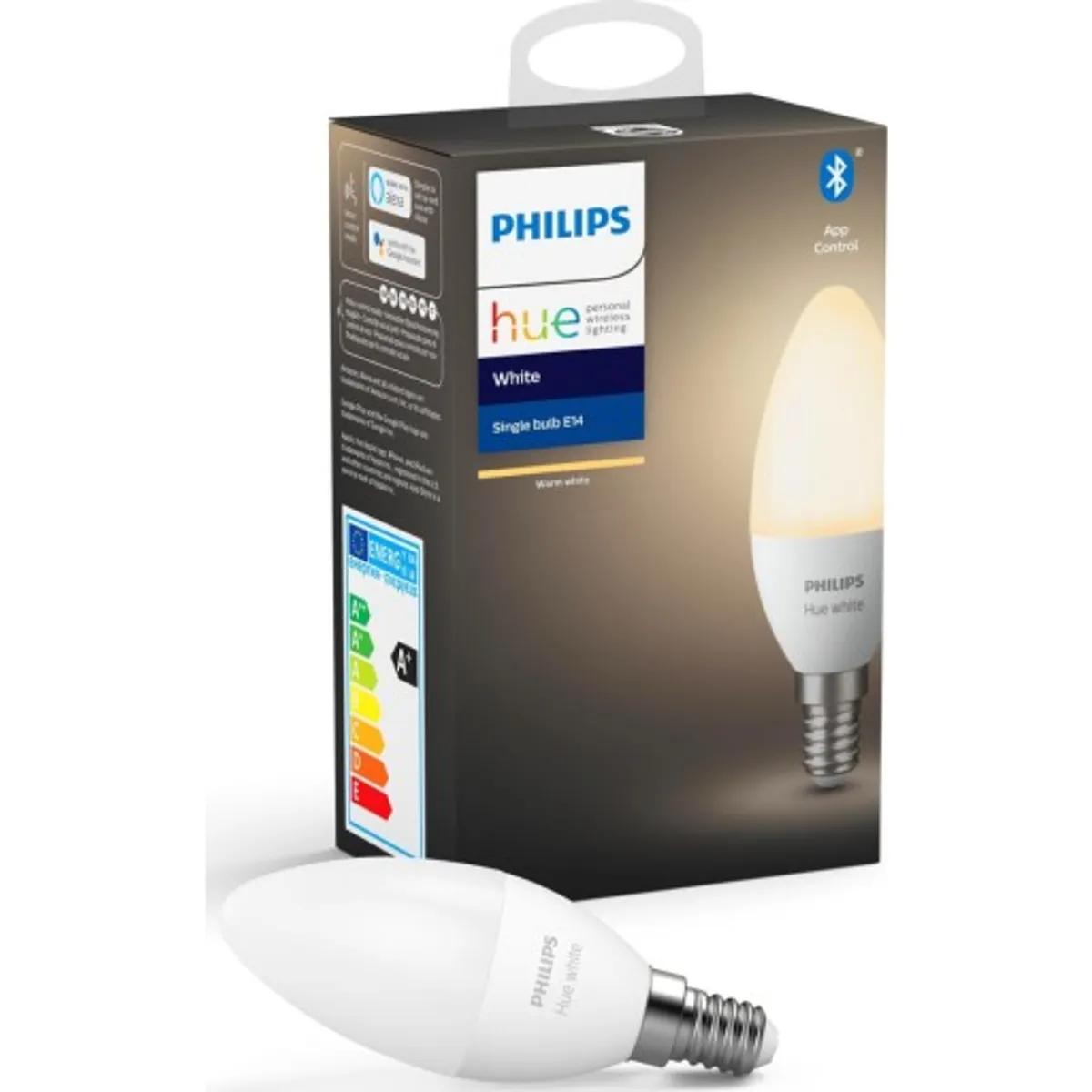 Philips Hue White E14 kertepære, 1-pak