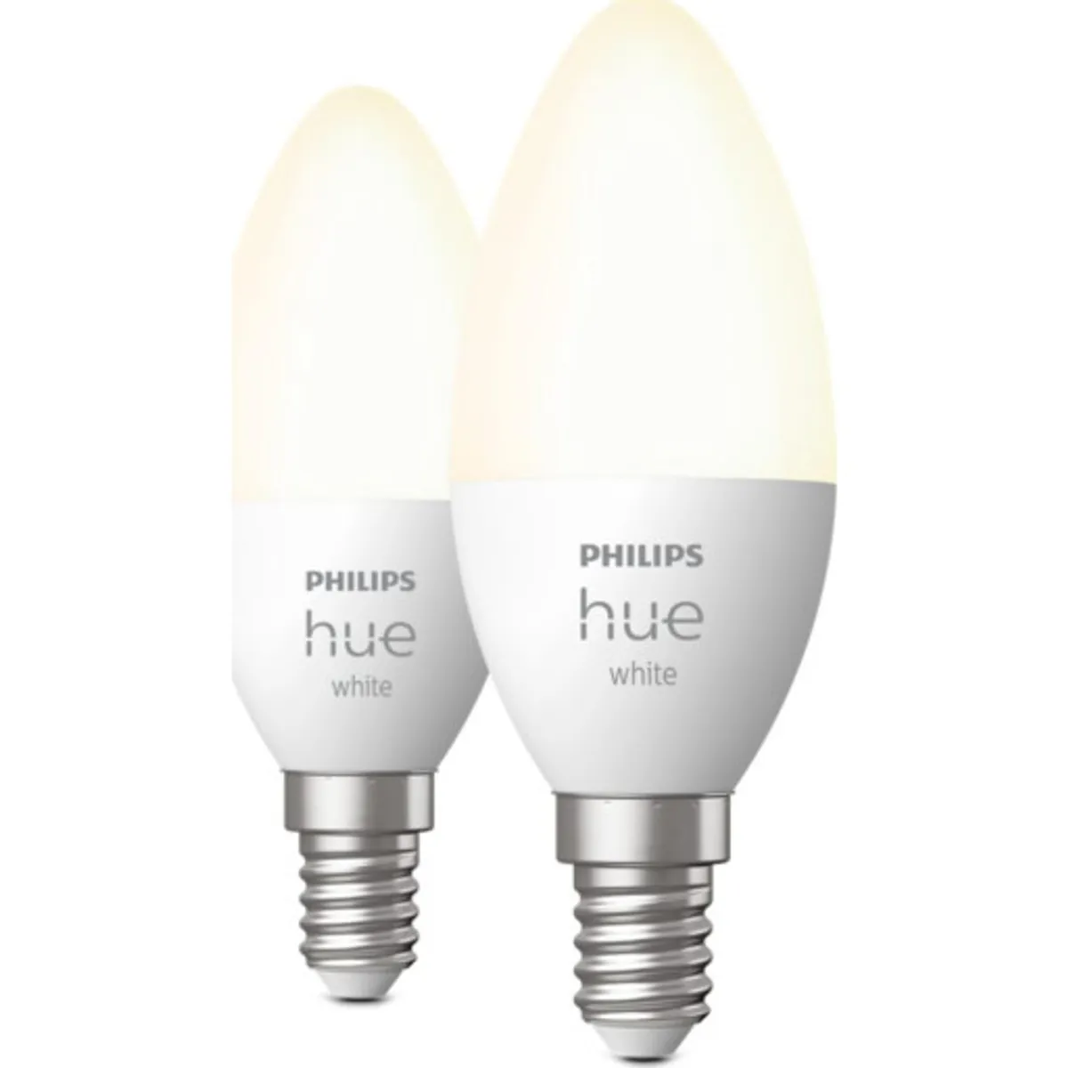 Philips Hue White E14 kertepære, 2-pak