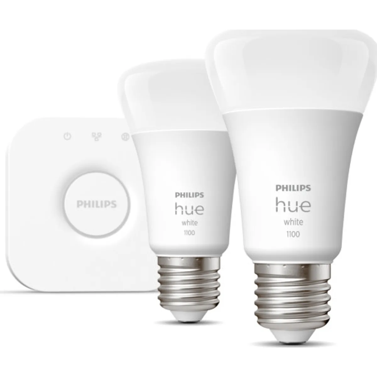 Philips Hue White E27 standardpære, starter kit