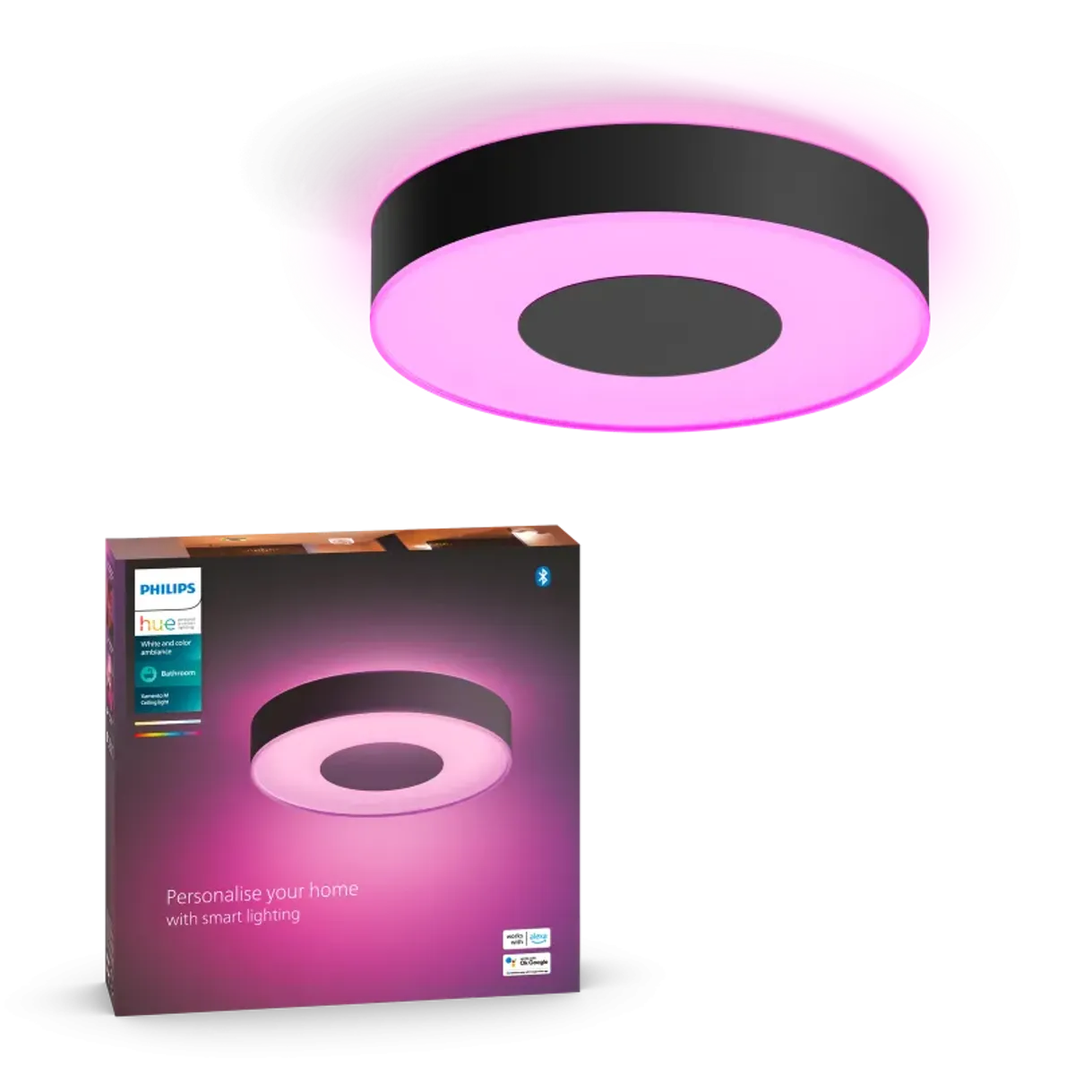 Philips Hue Xamento M Hue ceiling lamp black White color Ambience