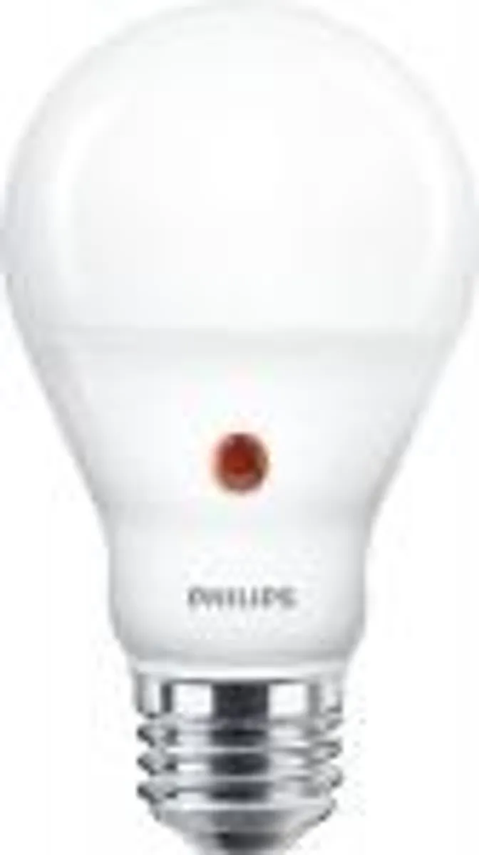 Philips LED dag/nat-sensor 7,5w/830 (806 lumen) E27, mat (=60w)