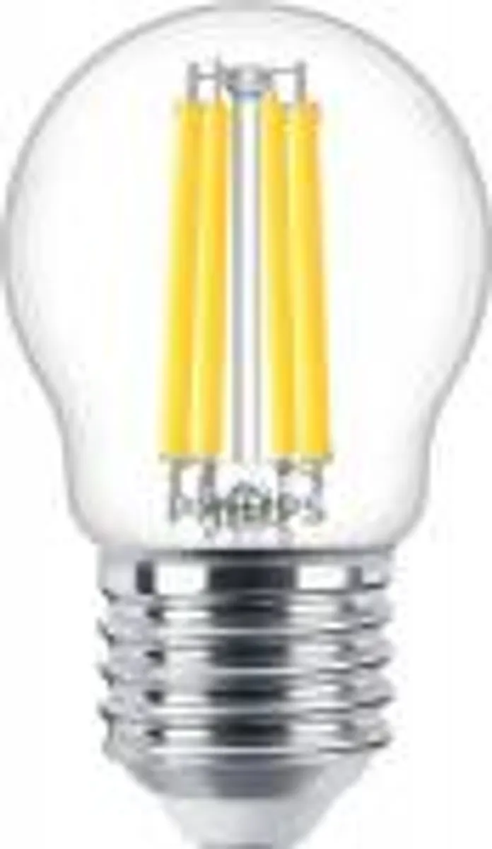 Philips master value led krone dæmpbar 3,4w (40w) e27 p45 927 klar glas