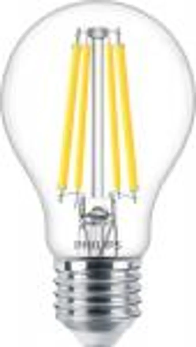 Philips master value led standard dæmpbar 7,8w (75w) e27 940 a60 klar glas