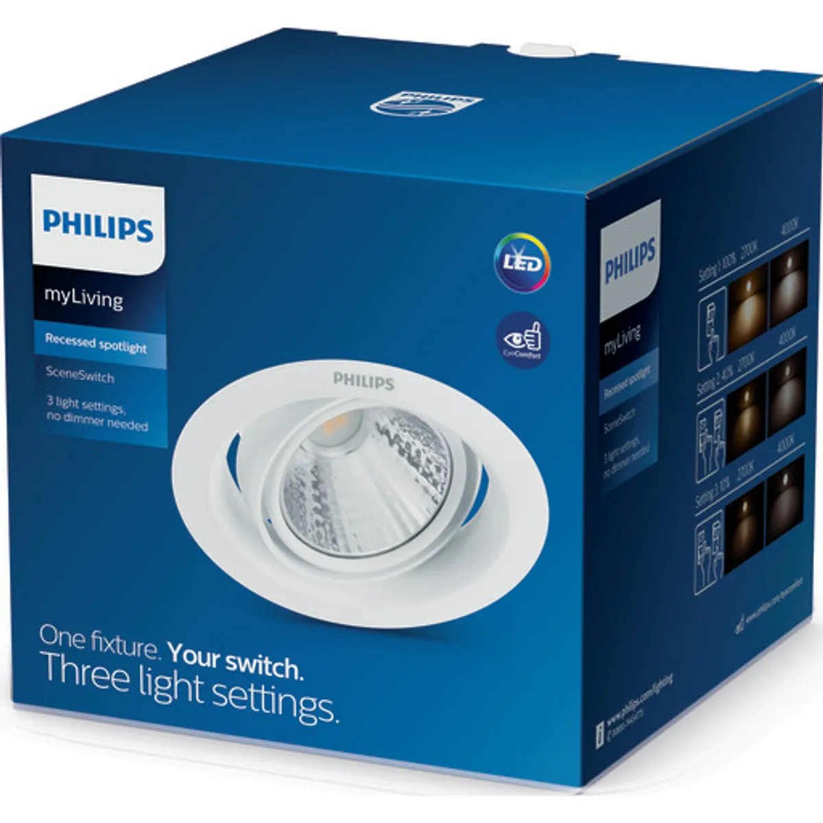 Philips myLiving Pomeron indbygningsspot, 7W