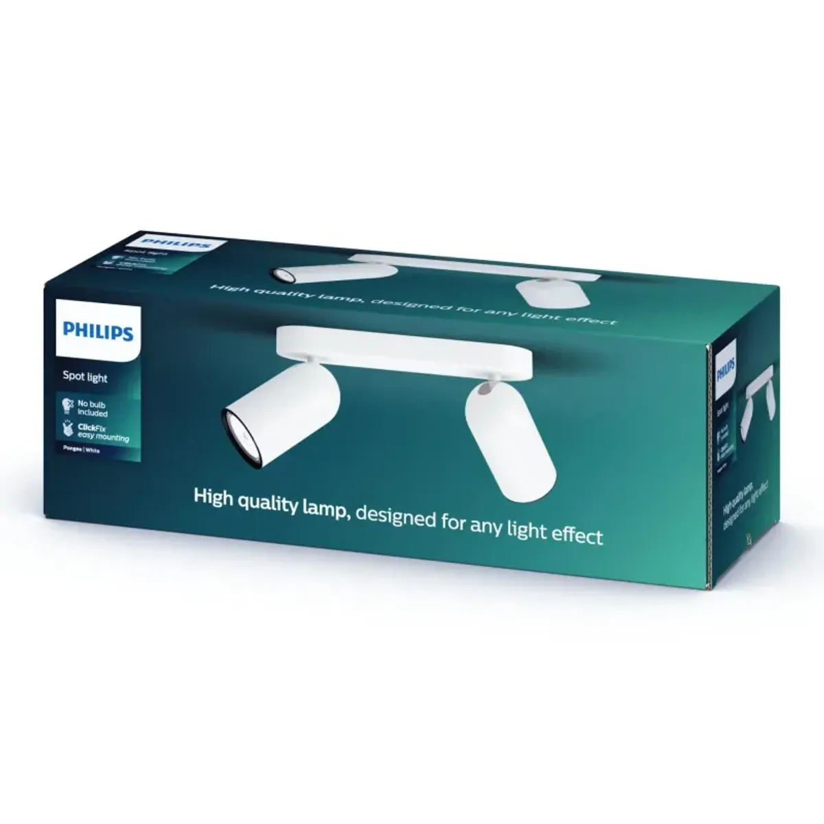 Philips myLiving PONGEE bar/tube Hvid 2xNW - 8718696164792