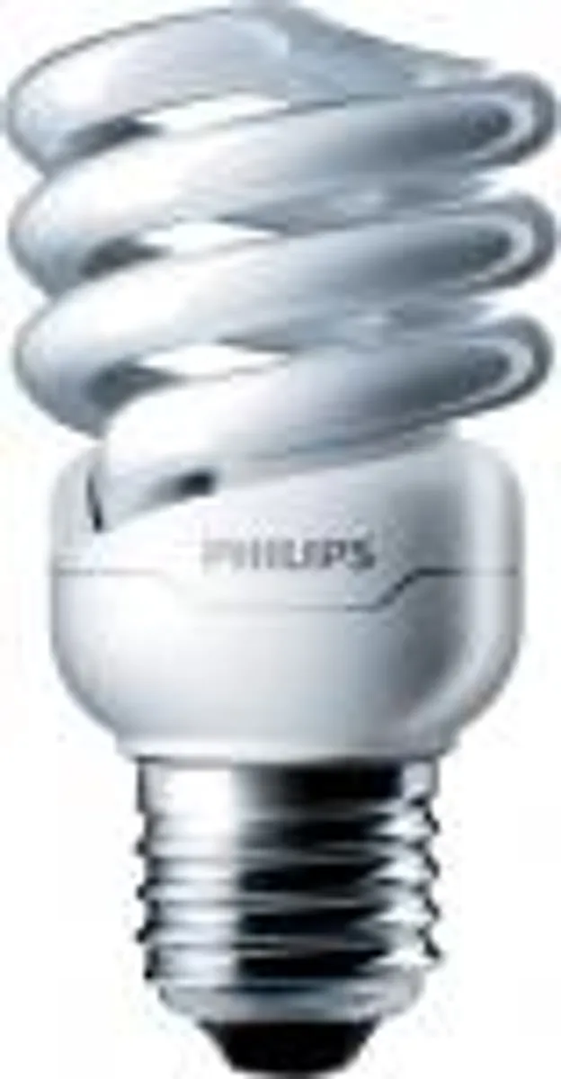 Philips Tornado spiral 12w/827 - Varm hvid, E27 sparepære (=60w)