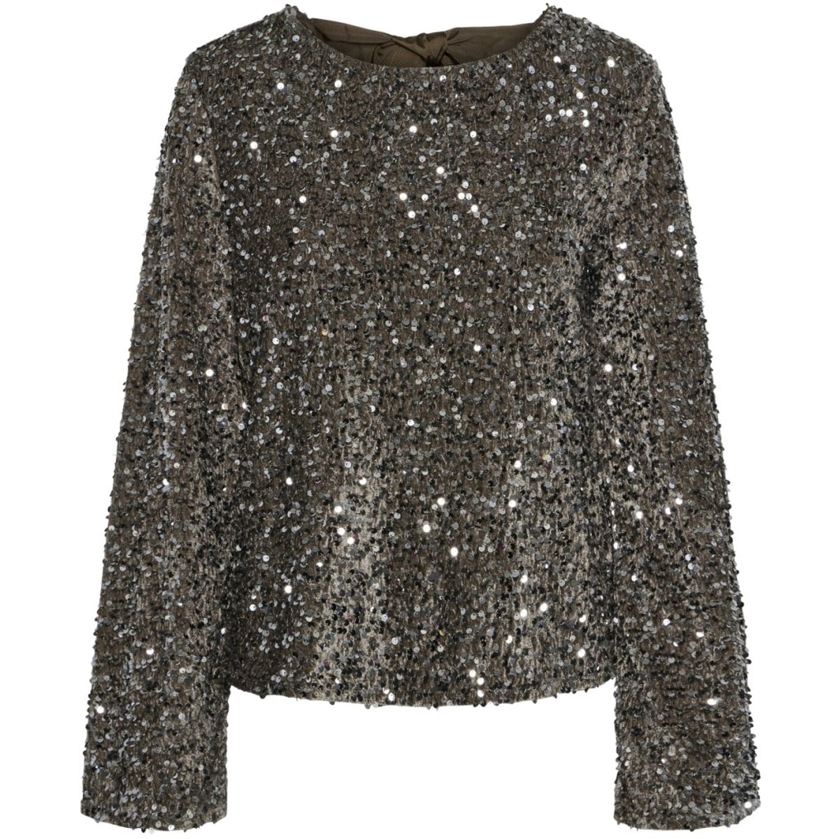 PIECES dame bluse PCKAM - Morel Silver sequins