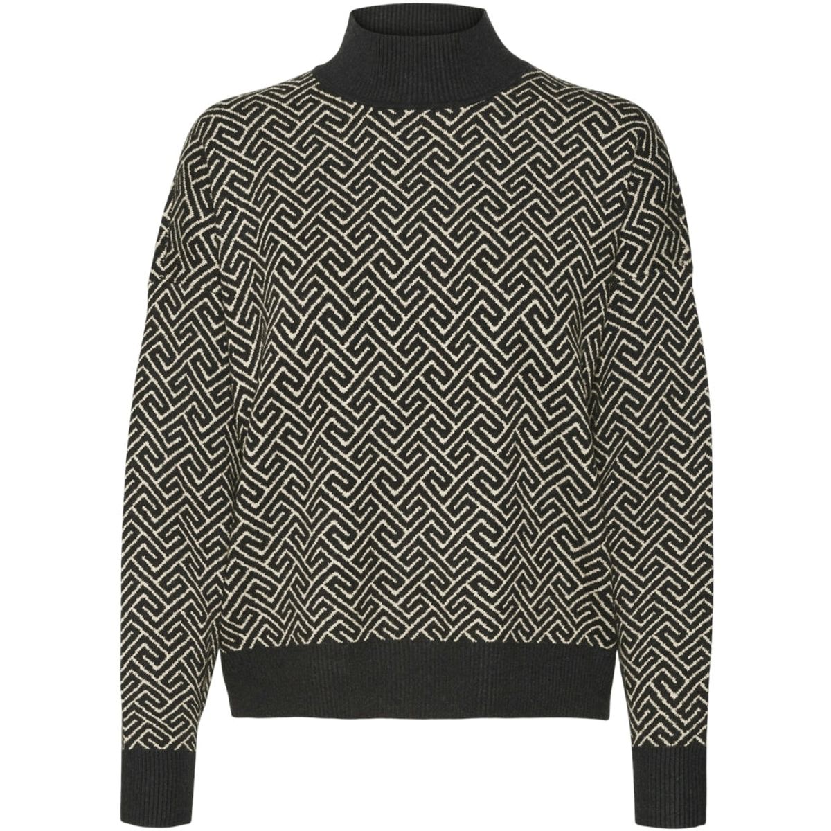 PIECES dame pullover VMARIA - black birch grafic print