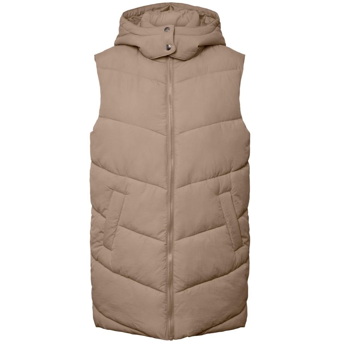 PIECES dame vest PCJAMILLA - Silver Mink