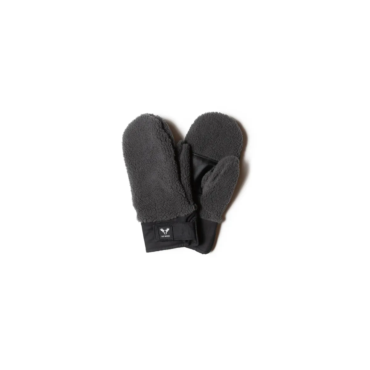 PILE MITTENS - Dark Grey