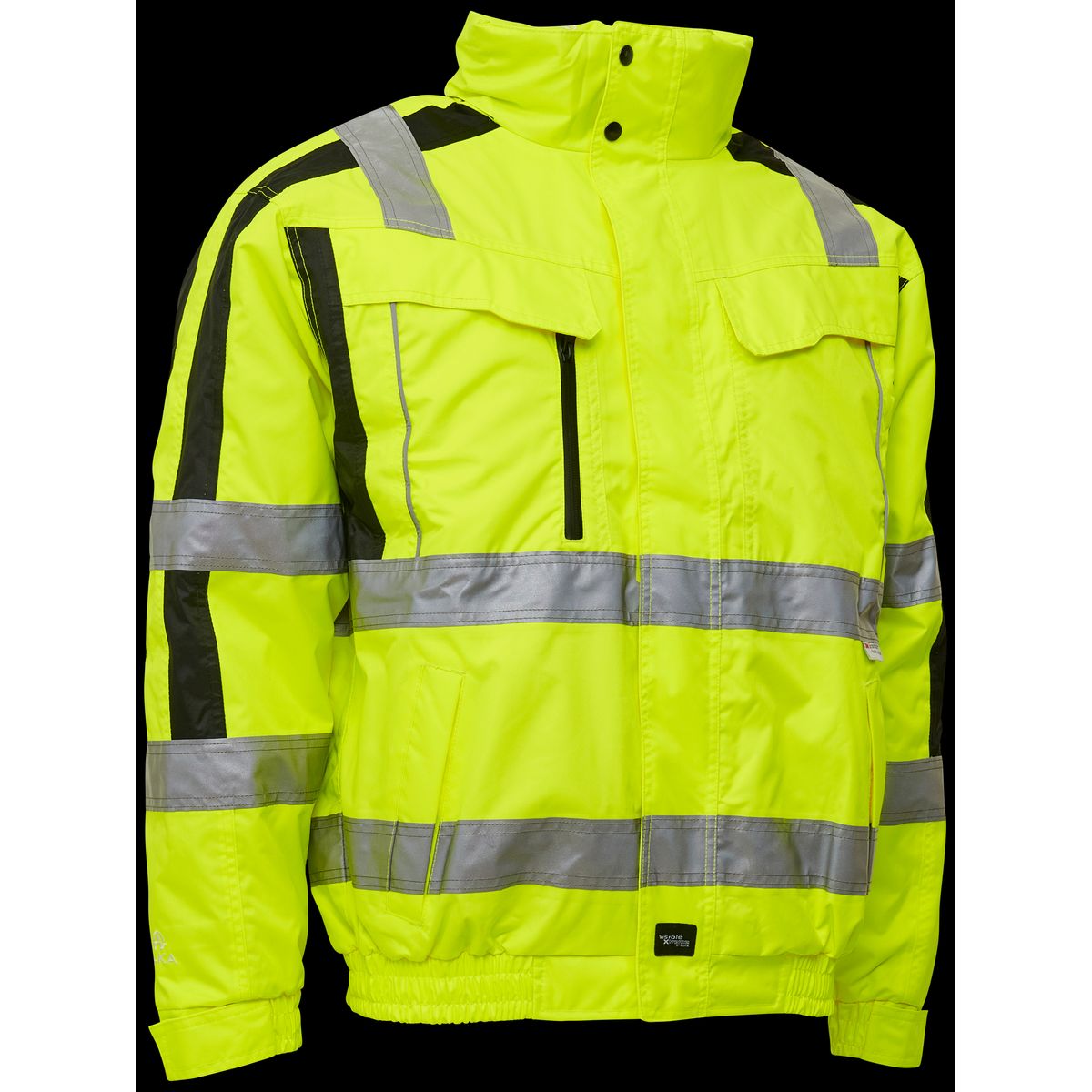 Pilotjakke 2-i-1 086101R hi-vis gul/sort Str. 3XL