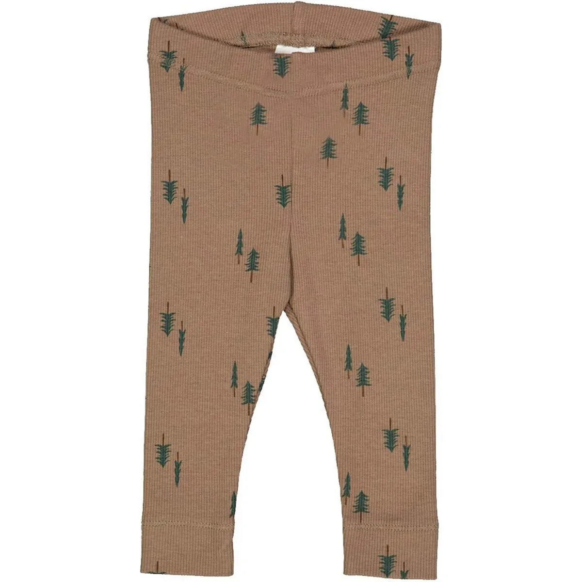 Pine leggings med grantræer - Shade/ Balance green/ Bark - 86