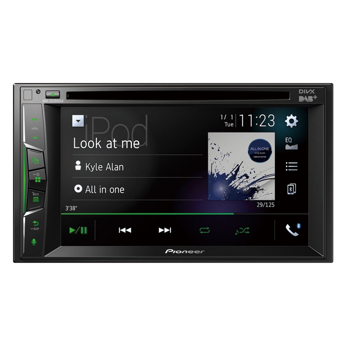 Pioneer AVH-Z3200DAB Apple Carplay, Bluetooth og DAB Radio