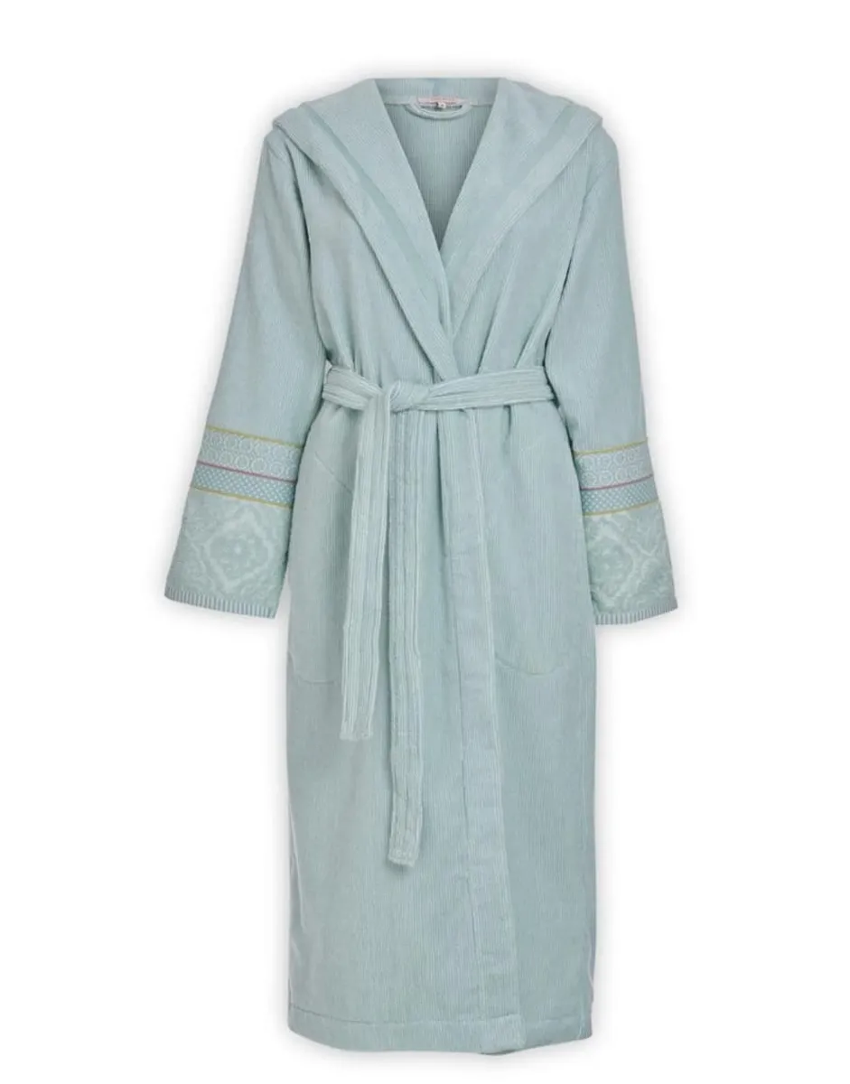 PIP Soft Zellige Bathrobe Blue-L