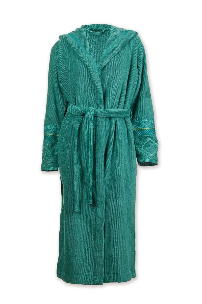 PIP Soft Zellige Bathrobe Green XS