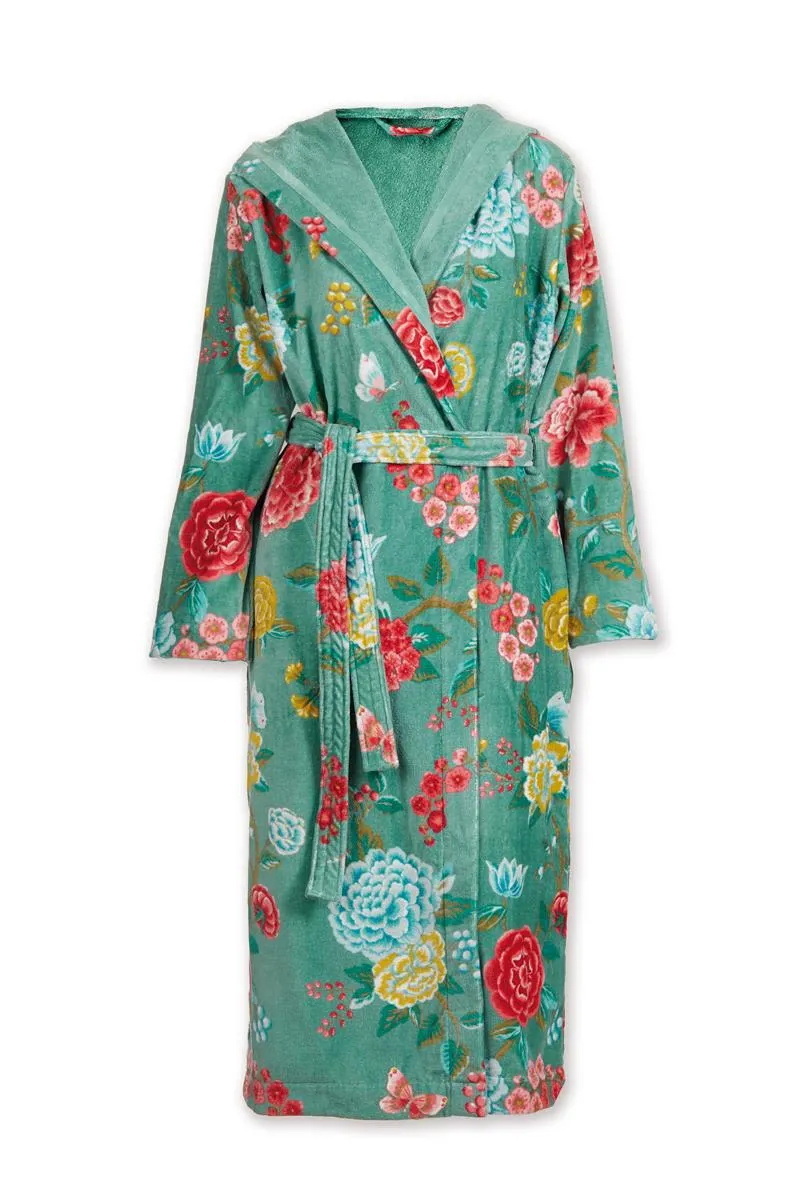 Pip Studio Good Evening Bathrobe Green XXL