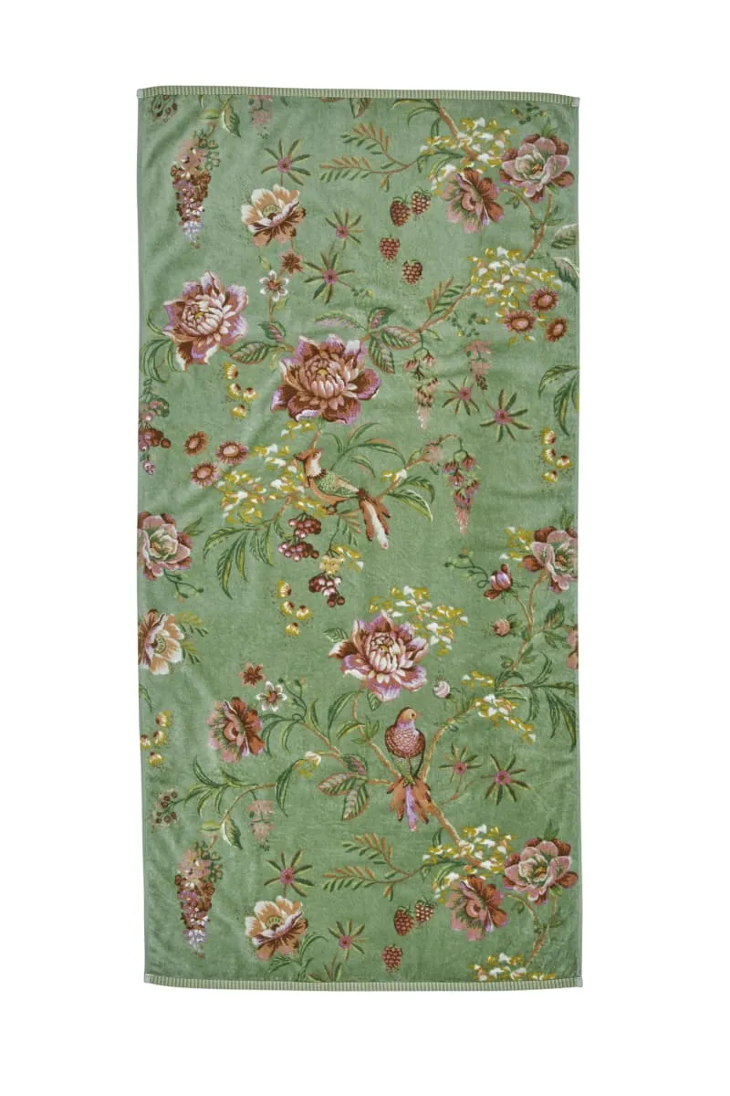 PIP Studio Håndklæde Secret Garden Green 70x140