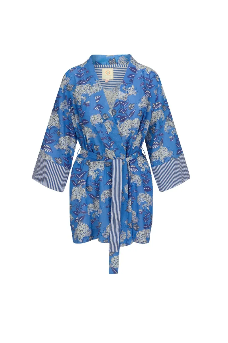 Pip Studio Kimono Flora Firenze Cobalt Blue-Large