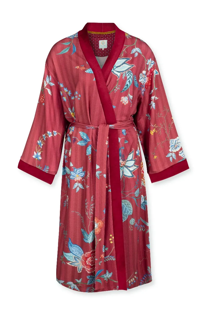 Pip Studio Kimono Naomi Flower Festival Big Red-X-Small