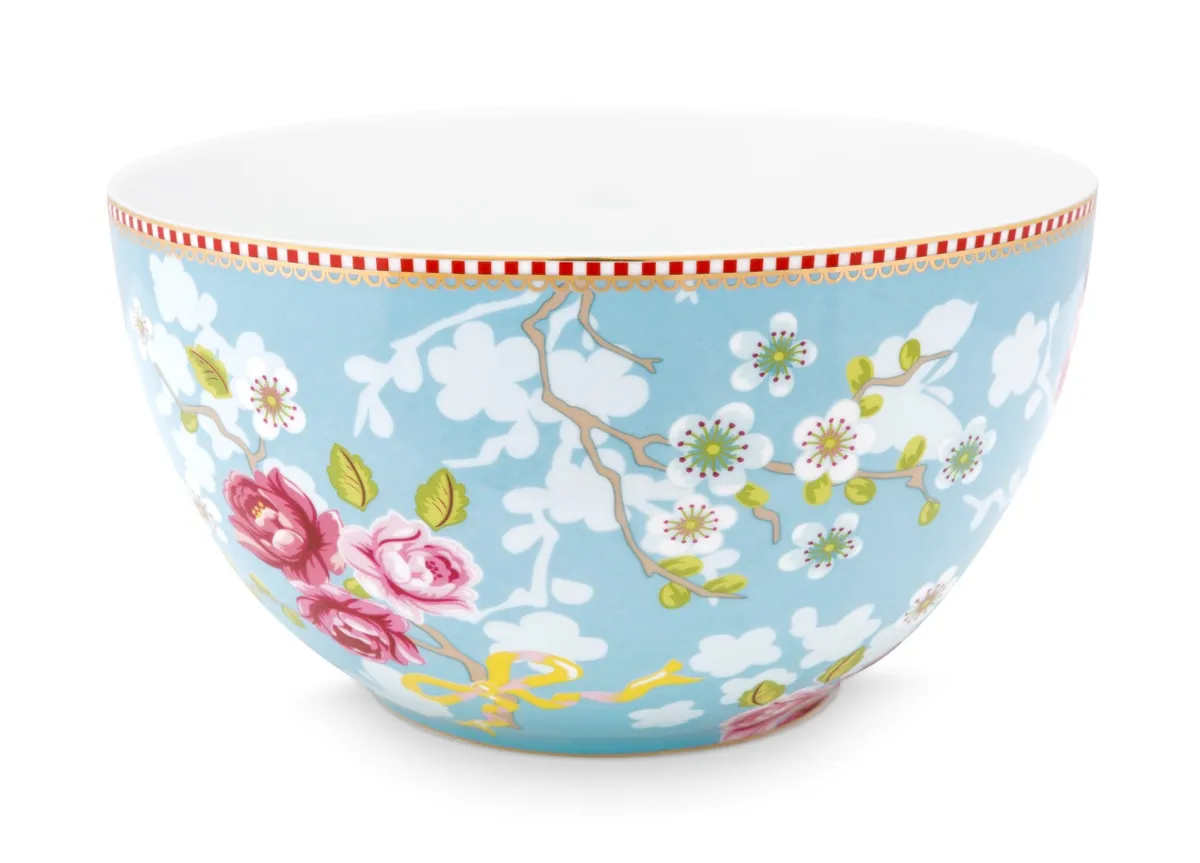 Pip Studio porcelæn Early Bird stor rose blå skål - Ø 18cm