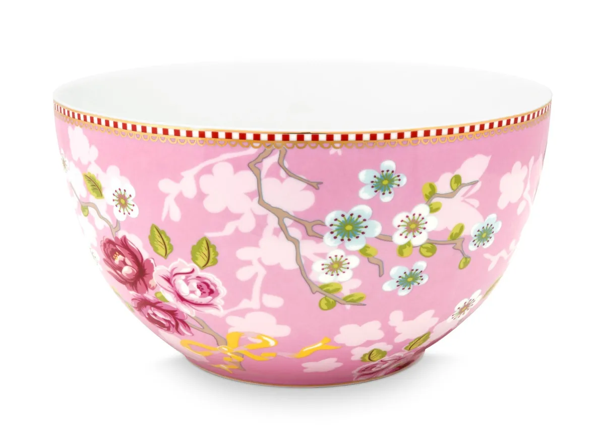 Pip Studio porcelæn Early Bird stor rose pink skål - Ø 18cm