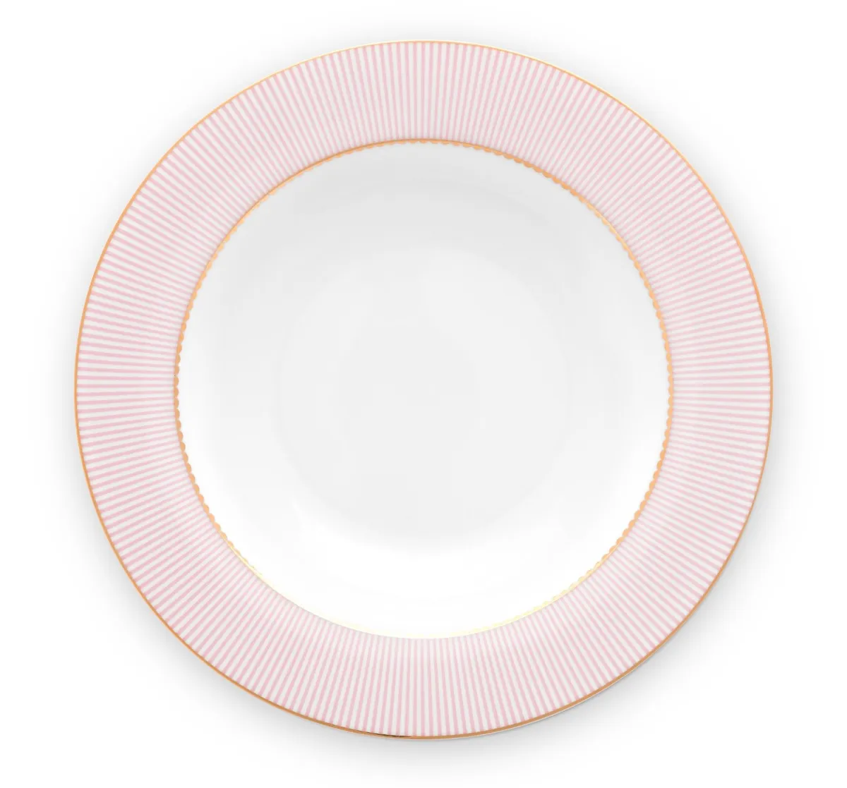 Pip Studio porcelæn La Majorelle dybtallerken pink - Ø 21.5 cm