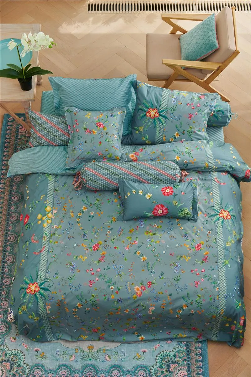 Pip Studio sengetøj til Dobbeltdyne Petit Fleurs Blue -200 x 220 + 2 stk. 60 x 63